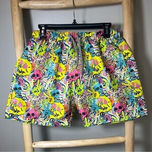 Boardies Skull Grillz Shorts men's size Large 
Vibrant Colors